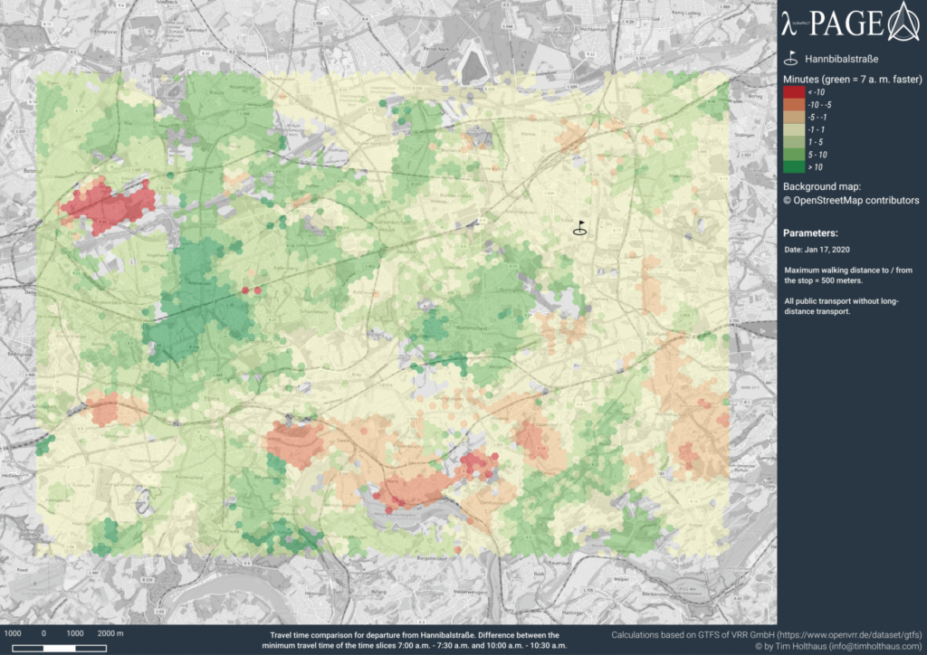 Timetable change – the example of the tram 306/316